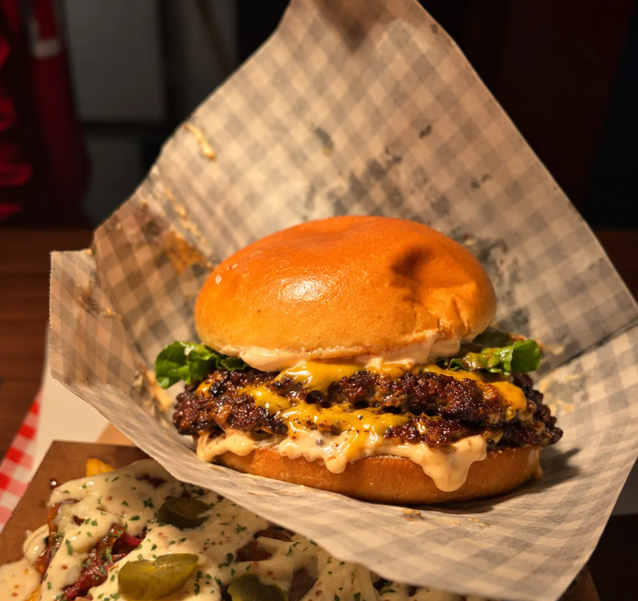 Double Smashed & Pulled Pastrami Fries at Simply Smashed