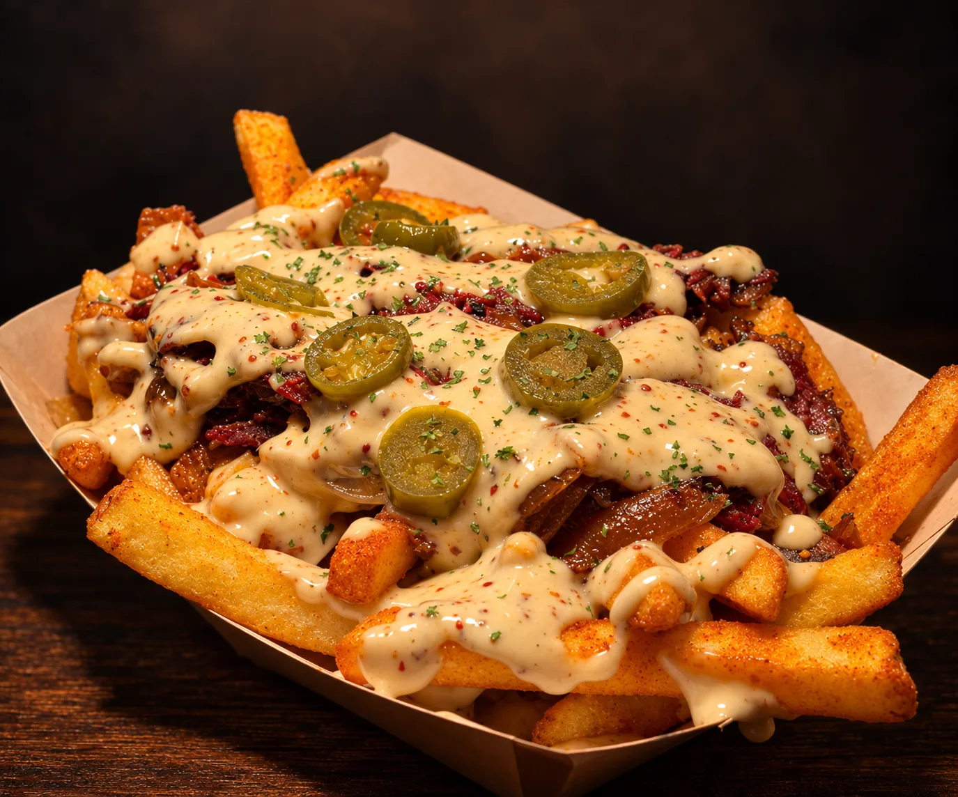 Pulled Pastrami Fries at Simply Smashed